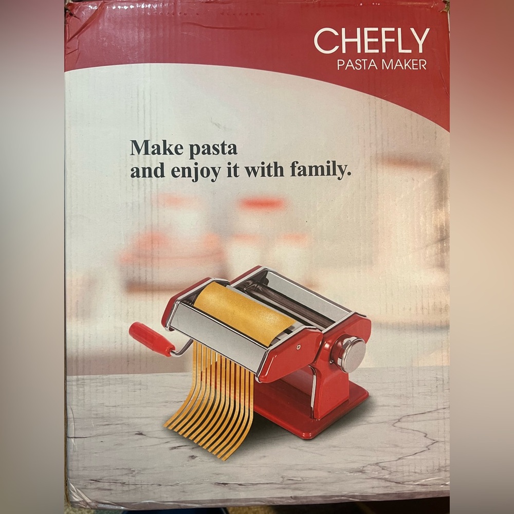 Red Pasta Maker Set with Accessories - Picture 3 of 3